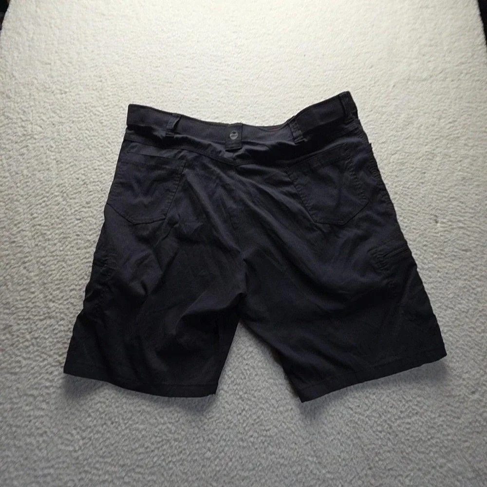 Wrangler Cargo Shorts Mens 44 Black Nylon Microfiber Stretch 10 Inseam Travel